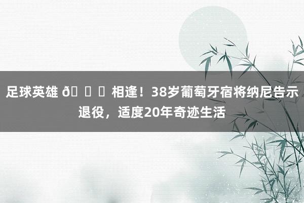 足球英雄 👋相逢！38岁葡萄牙宿将纳尼告示退役，适度20年奇迹生活